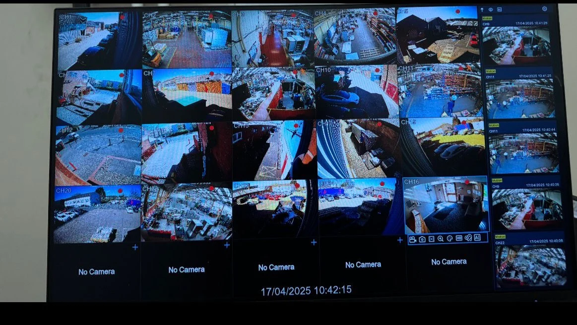 CCTV installation — photograph from RTNCS